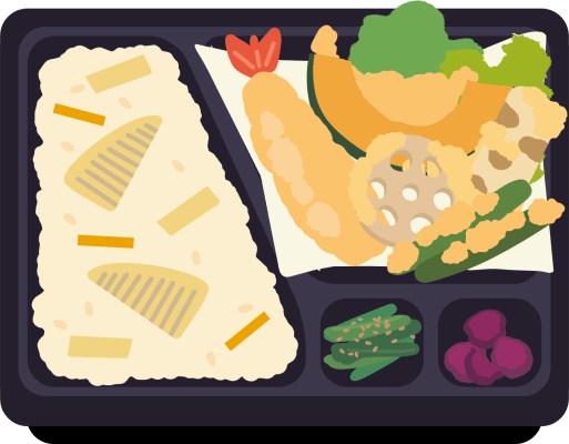 お弁当のイラスト